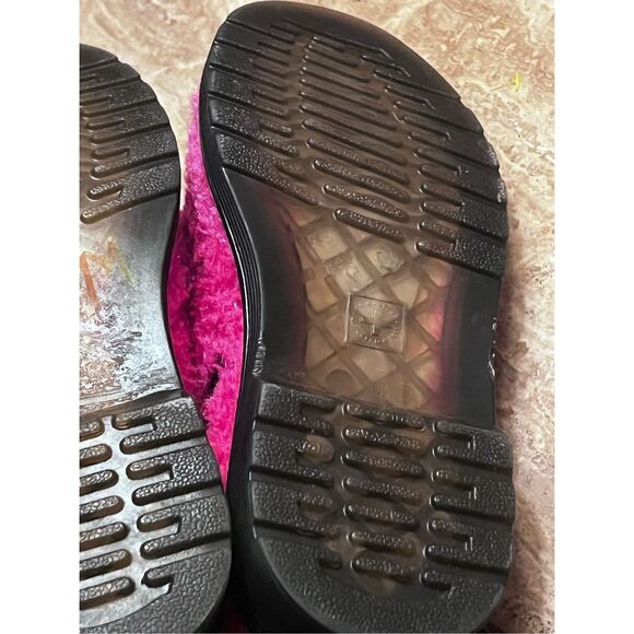 Dr. Martens 1460 Pascal Pink Fuzzy Sherpa Combat Boots Lux Borg size US 2 - Picture 4 of 7